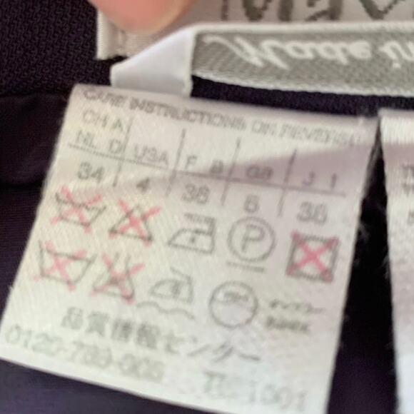 Max Mara Women Mini Knee Skirt Preppy Career Designer Purple Minimalist Size 4 - Picture 6 of 10